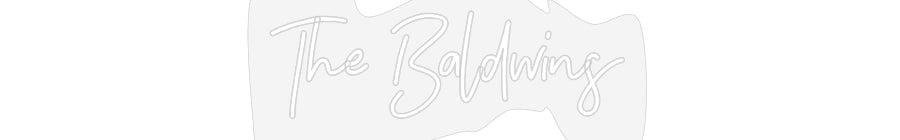Customized Neon Sign: The Baldwins