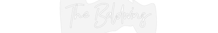 Customized Neon Sign: The Baldwins