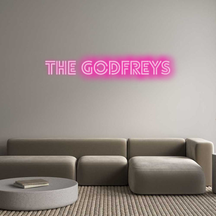 Customized Neon Sign: The Godfreys