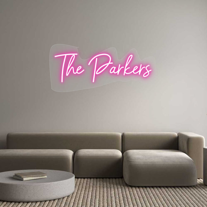 Customized Neon Sign: The Parkers