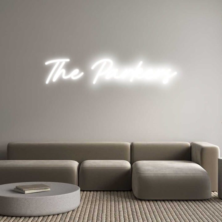 Customized Neon Sign: The Parkers