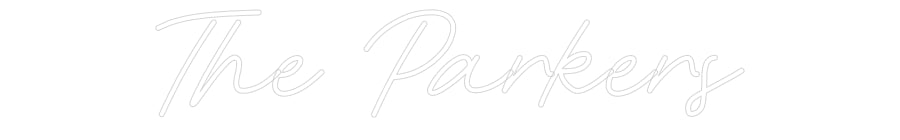 Customized Neon Sign: The Parkers