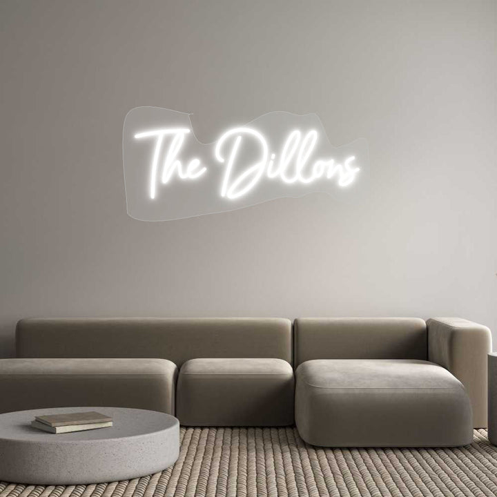 Customized Neon Sign: The Dillons