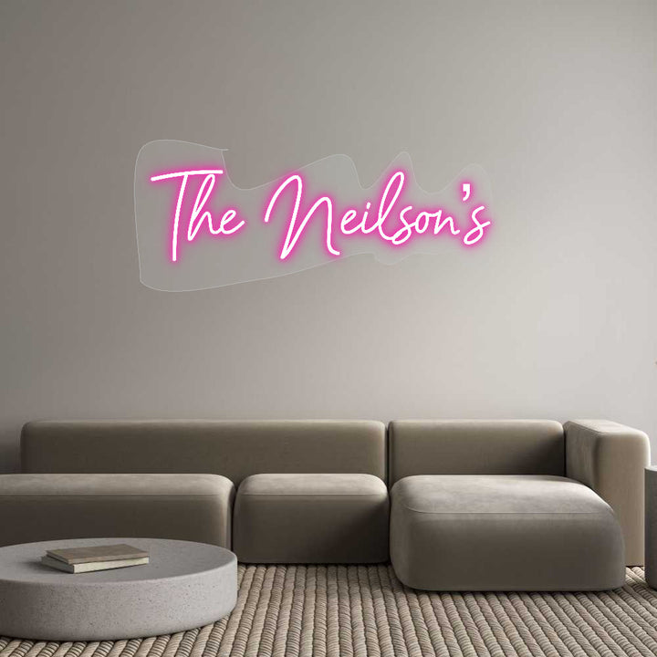 Customized Neon Sign: The Neilson’s