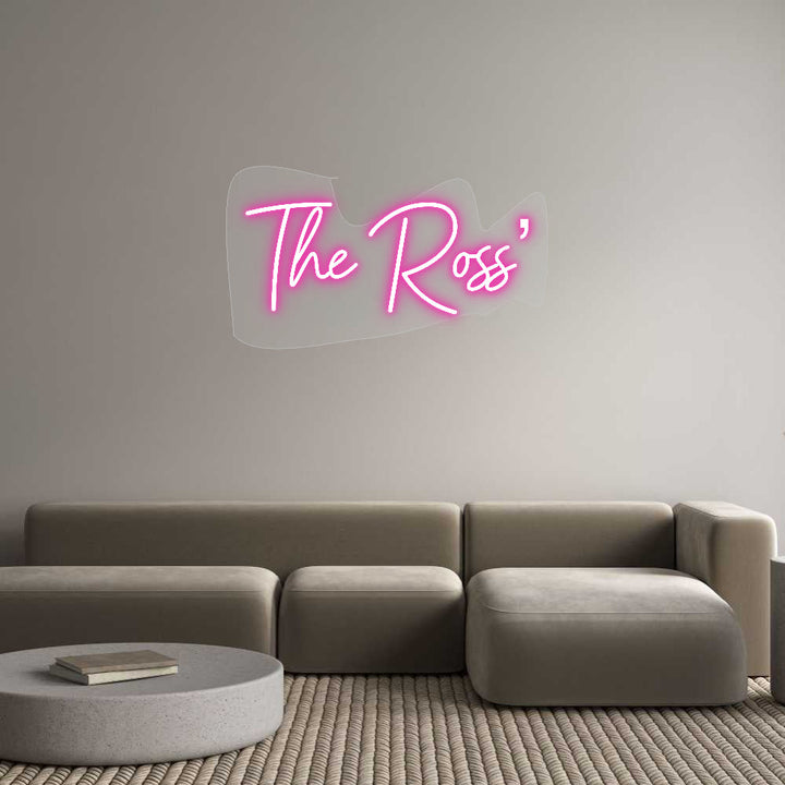 Customized Neon Sign: The Ross’
