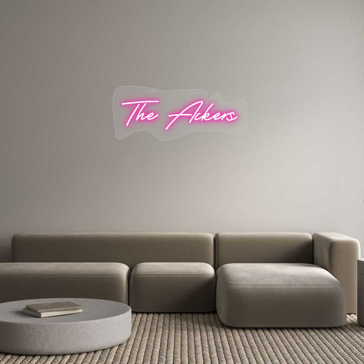 Customized Neon Sign: The Ackers