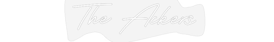 Customized Neon Sign: The Ackers