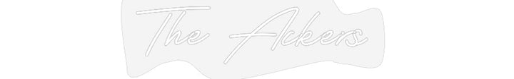 Customized Neon Sign: The Ackers