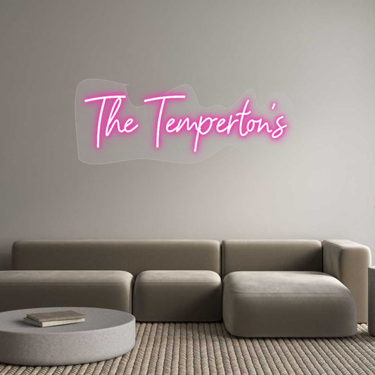 Customized Neon Sign: The Temperton's