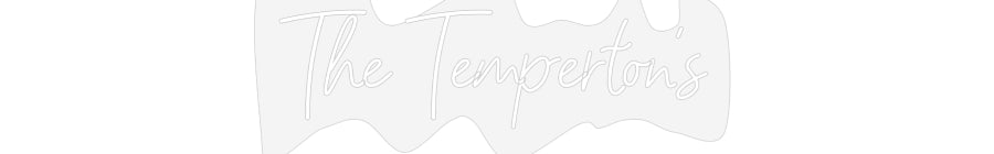 Customized Neon Sign: The Temperton's