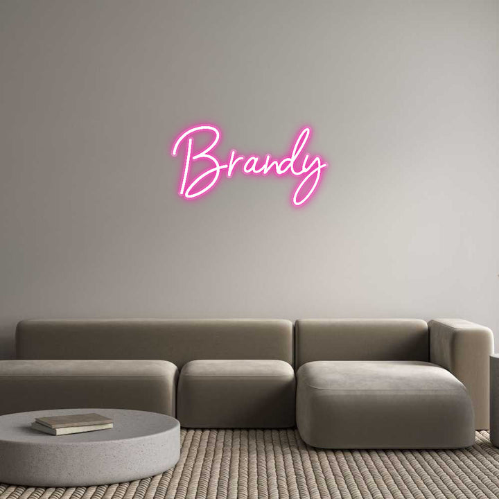 Customized Neon Sign: Brandy