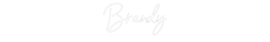 Customized Neon Sign: Brandy
