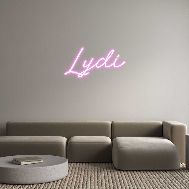 Customized Neon Sign: Lydi