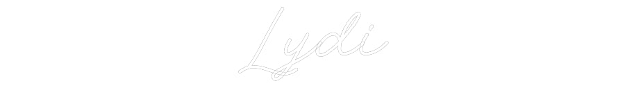 Customized Neon Sign: Lydi