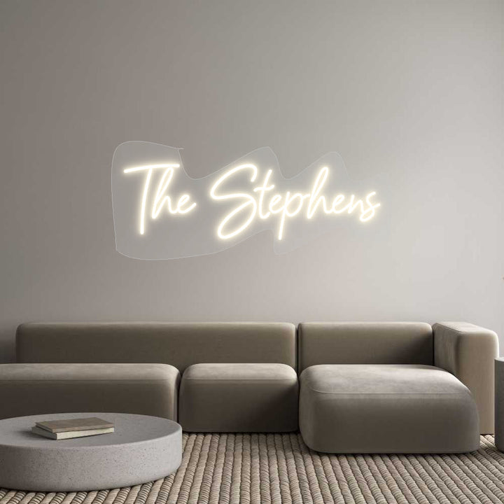Customized Neon Sign: The Stephens