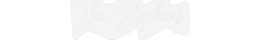 Customized Neon Sign: The Stephens