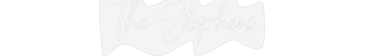 Customized Neon Sign: The Stephens