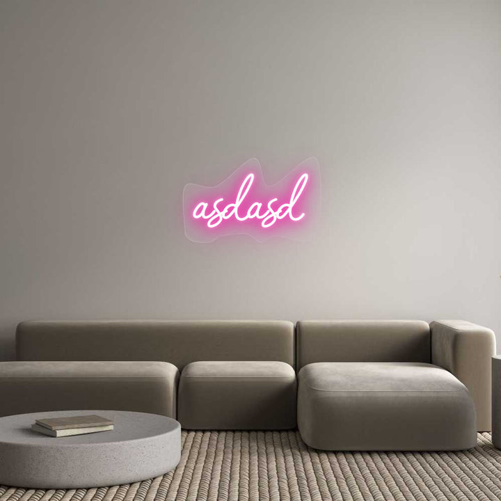 Customized Neon Sign: asdasd