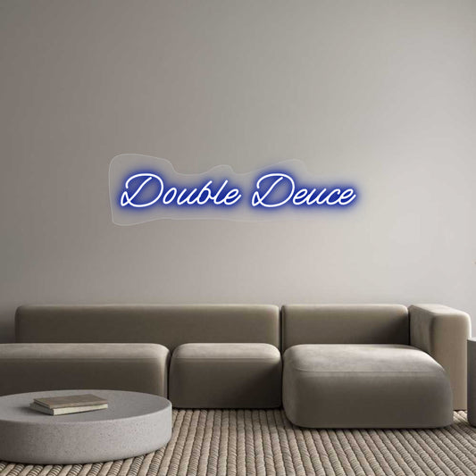 Customized Neon Sign: Double Deuce