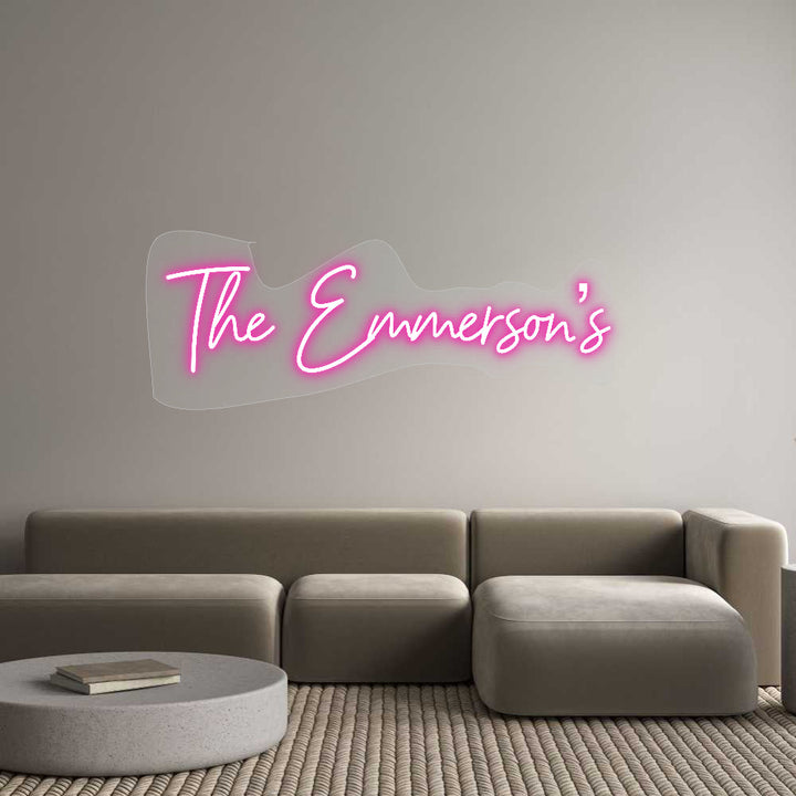 Customized Neon Sign: The Emmerson’s