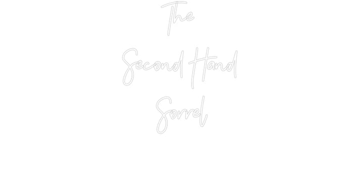 Customized Neon Sign: The 
Second ...