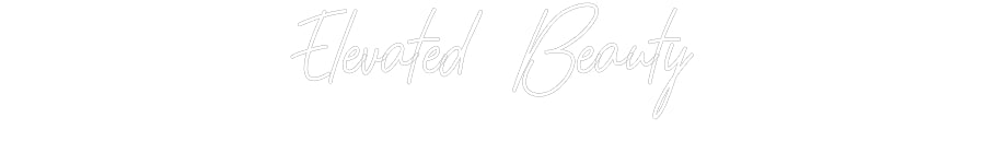 Customized Neon Sign: Elevated Beauty