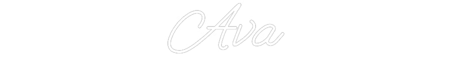 Customized Neon Sign: Ava