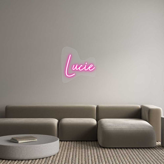 Customized Neon Sign: Lucie