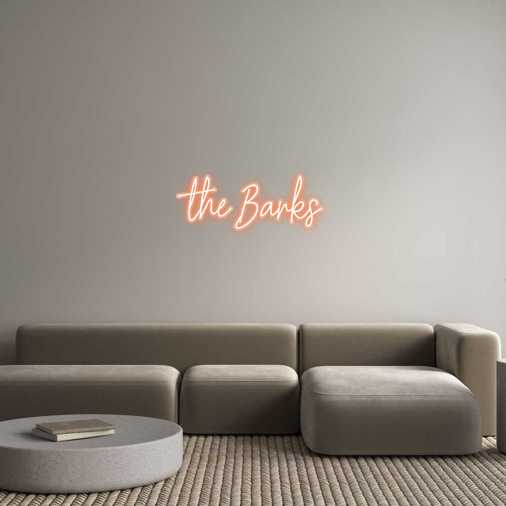 Customized Neon Sign: the Barks