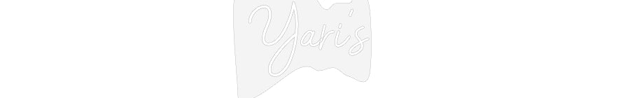 Customized Neon Sign: Yari's