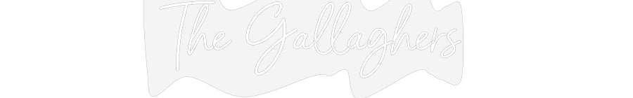Customized Neon Sign: The Gallaghers