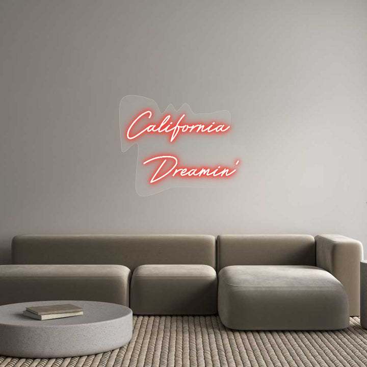 Customized Neon Sign: California 
...
