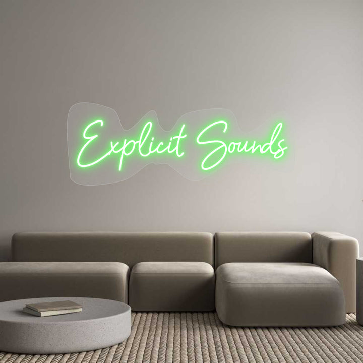 Customized Neon Sign: Explicit Sounds