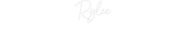 Customized Neon Sign: Rylee