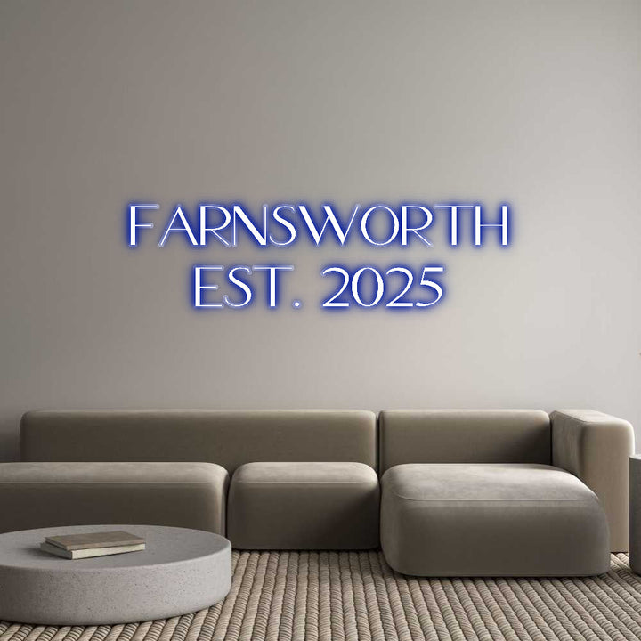 Customized Neon Sign: Farnsworth
E...