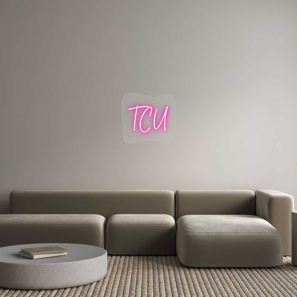 Customized Neon Sign: TCU