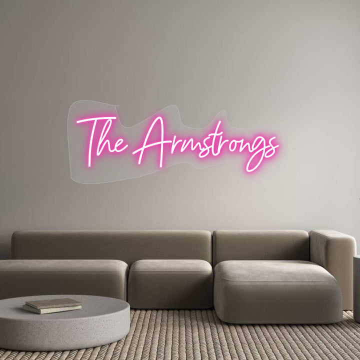 Customized Neon Sign: The Armstrongs