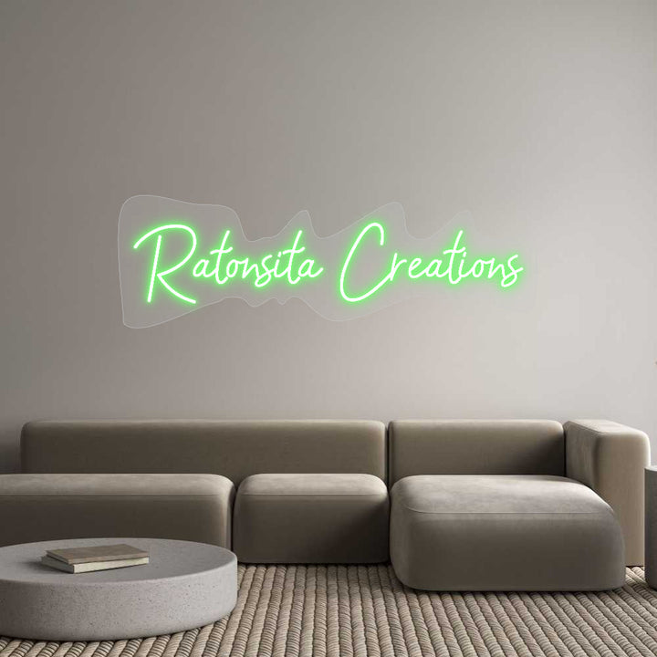 Customized Neon Sign: Ratonsita Cre...
