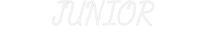 Customized Neon Sign: JUNIOR