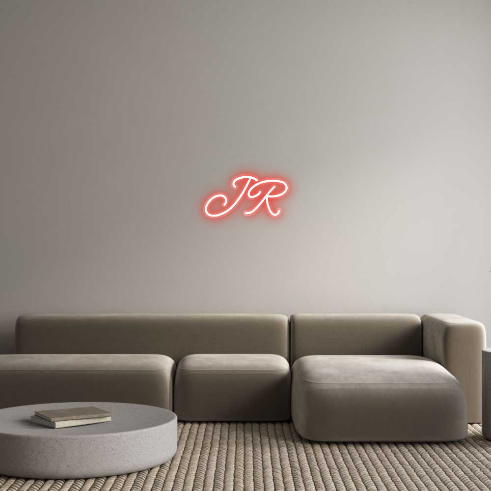 Customized Neon Sign: JR