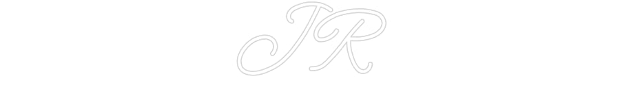 Customized Neon Sign: JR