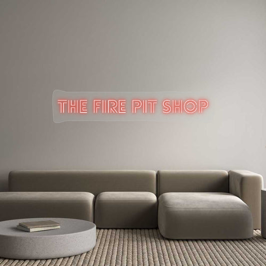 Customized Neon Sign: The Fire Pit ...