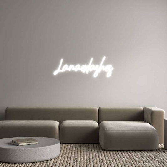 Customized Neon Sign: Lanaexlashes