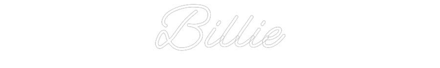 Customized Neon Sign: Billie