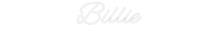 Customized Neon Sign: Billie