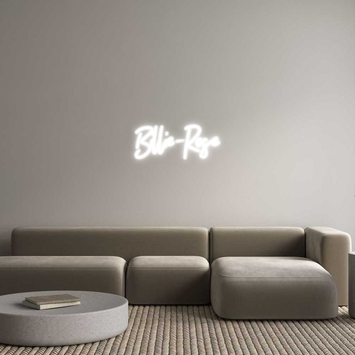 Customized Neon Sign: Billie-Rose