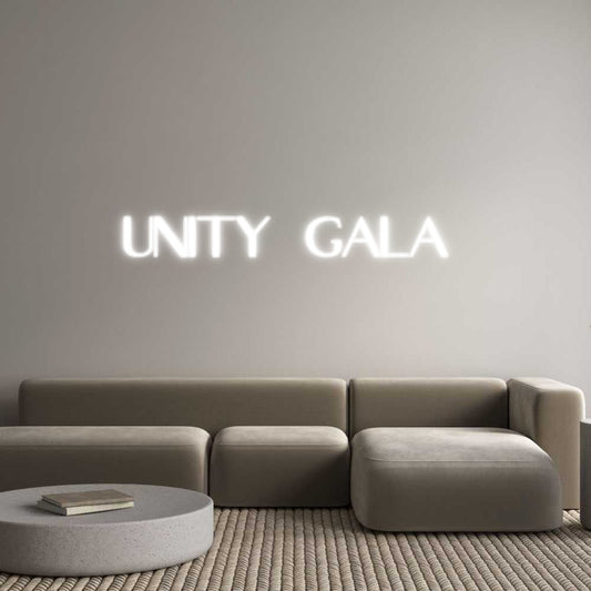 Customized Neon Sign: UNITY  Gala