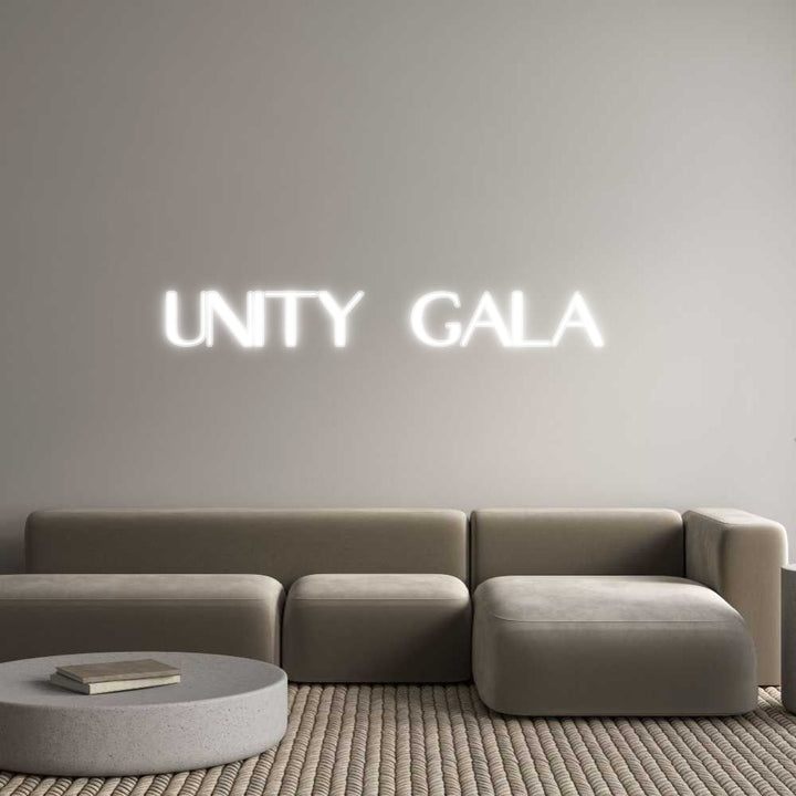 Customized Neon Sign: UNITY  Gala