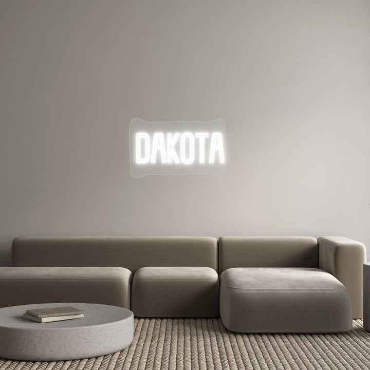 Customized Neon Sign: DAKOTA
