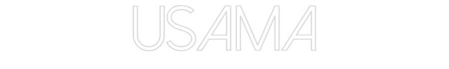 Customized Neon Sign: Usama